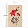 Bamboo Card Special Gifts for Mom Greeting Cards Party Year Kids