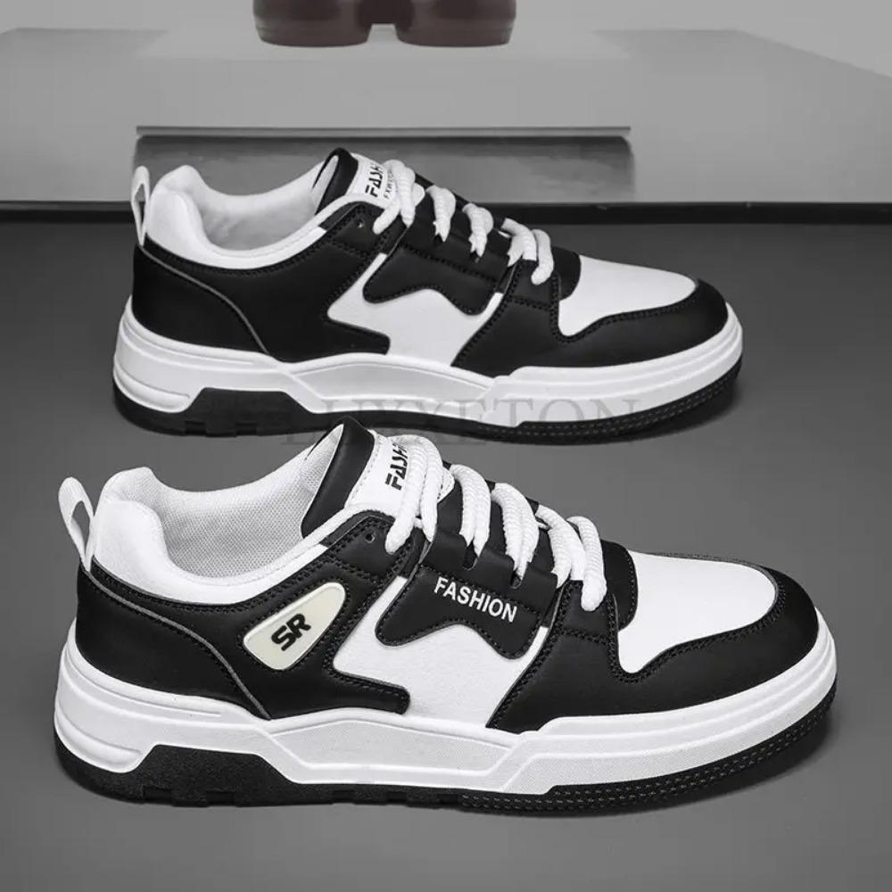 

Модные мужские кроссовки, дизайнерская мужская обувь, повседневная теннисная обувь для активного отдыха, удобная обувь на платформе из искусственной кожи, Tenis Masculino 42 чёрный