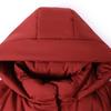 Plus Size Middle Age Women's Winter Down Jackets Hooded Thick Warm Embroidery Down Coats Woman Outerwears
