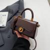 Ielgy Autumn Winter Portable Commuter Bag Trendy Retro Small Square Bag All-Match Multifunctional One-Shoulder Messenger