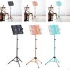 Folding Music Stand for Violin Players, Adjustable Desktop Book Holder Performance