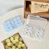New Large-Capacity Contact Lens Box PVC Contact Lens Storage Box Morandi Color Contact Lens Companion Box Nursing Box