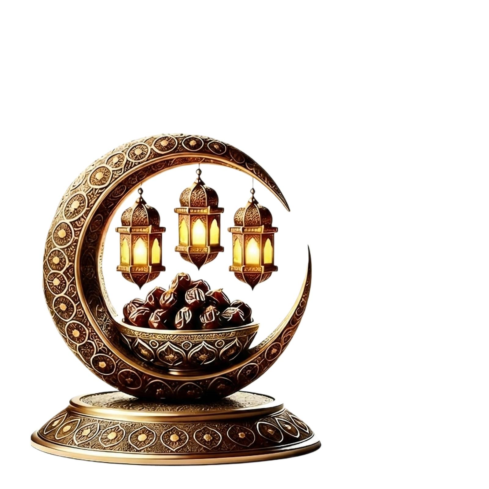 

Двумерное акриловое украшение в виде луны, Декор для дома на Рамадан One Size