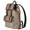 Gucci Ophidia Gold Tone Accessories Double G Logo Canvas And Leather Trimmed Backpack Small Men Backpack Brown 792114-FADMF-9794