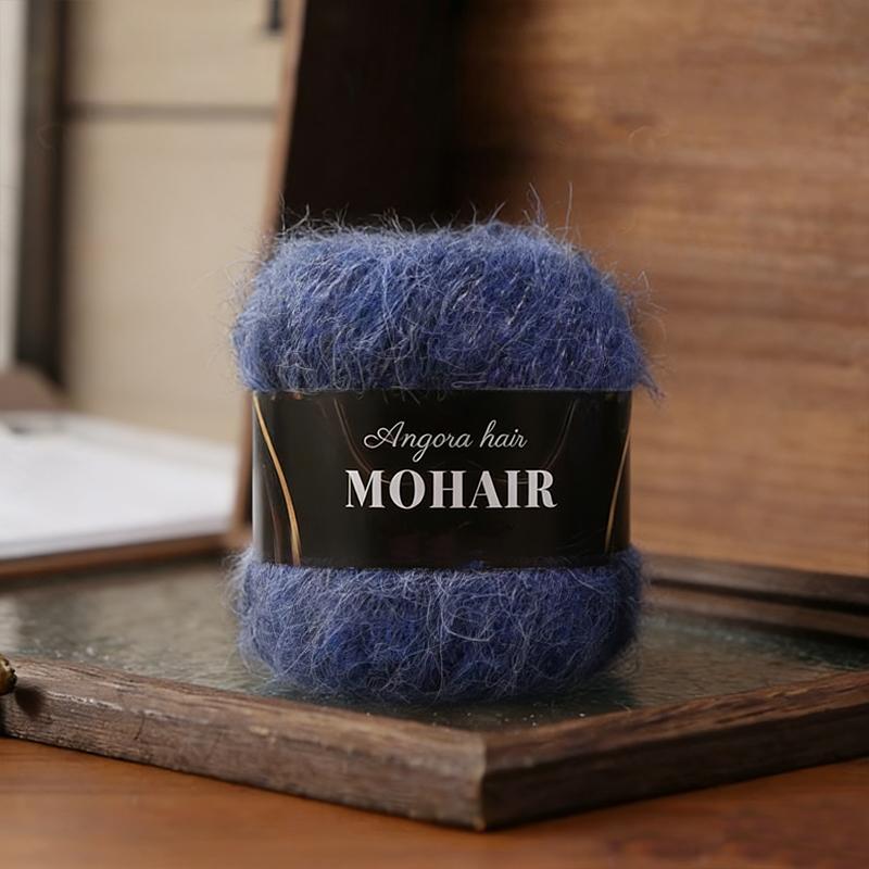 25g/Ball Soft Winter Hand Knitting Material DIY Alpaca Mare Fur Ball Warm Plush Chunky Mohair Yarn Scarf Luxury