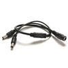 1 Female To 2 Male DC 12V Power Supply Plug Connector Cable Y Splitter Adapter Cord For CCTV Security Camera LED Strip