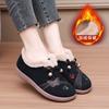 Winter old north cloth shoes women's velvet thickened middle-aged and elderly mother cotton shoes cold warm flat bottom the elderly cotton boots