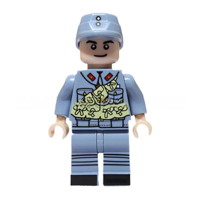 Eighth Route Army Minifigure Set: 24 Educational Assembly Building Blocks