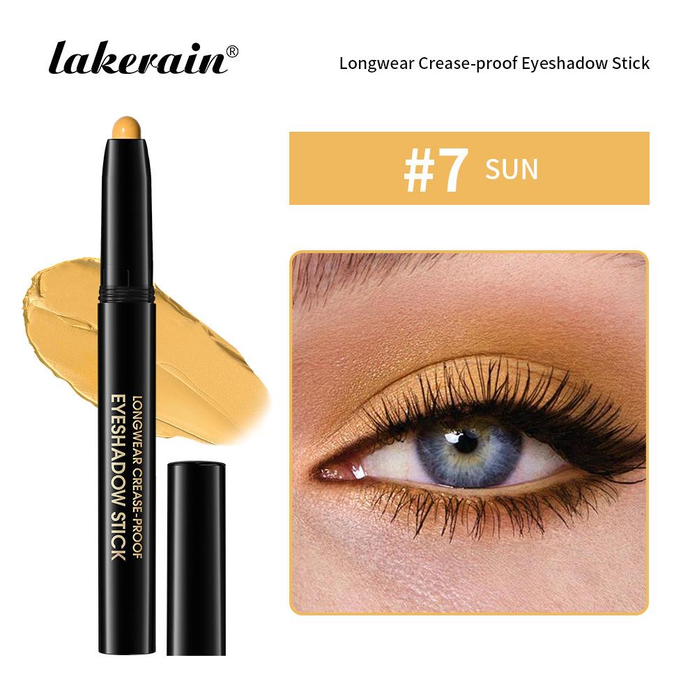 Lakerain Eyeshadow Stick Shimmer and Matte Long Lasting Waterproof Highlighter Metallic Glitter Eye Shadow Pencil Cosmetics
