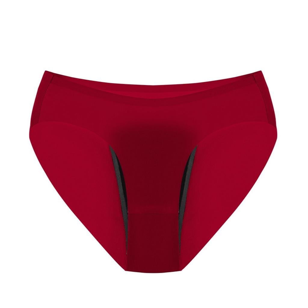 Plus Size Leakproof Low Waist Triangle Shaped Menstrual Underwear for Women Absorbent Breathable Soft Fabric Comfortable Fit