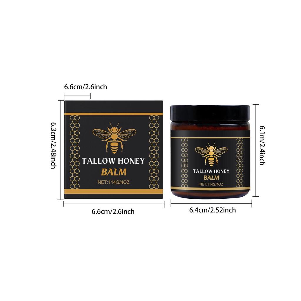 Tallow Honey Moisturizing Balm Improve Drying Balanced Water Oil State Enhance Skin Lasticty Brighten Body Nourishing Care Cream