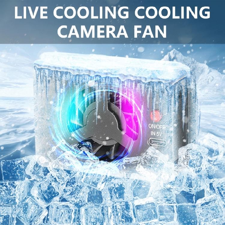 Quiet Camera Cooling Fan For A7M4,A7cIl,ZV11,ZVE10,ZVE1,A6700,R6,Camera Heatsink Perfect For Prolonged Video Coolers
