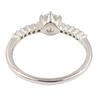 Used JEWELRY Diamond Ring Pt900 Platinum Silver Clear Used