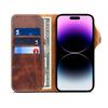 Genuine Leather Wallet Phone Case for IPhone 14 15 Plus 12 13 Pro Max 11 XS XR 6S 7 8 SE Holder Cover with Hand Strap