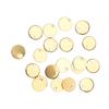 20pcs Stainless Steel Round Pendant DIY Dog Tags with Hole Jewelry Making AccessoryGold 10mm
