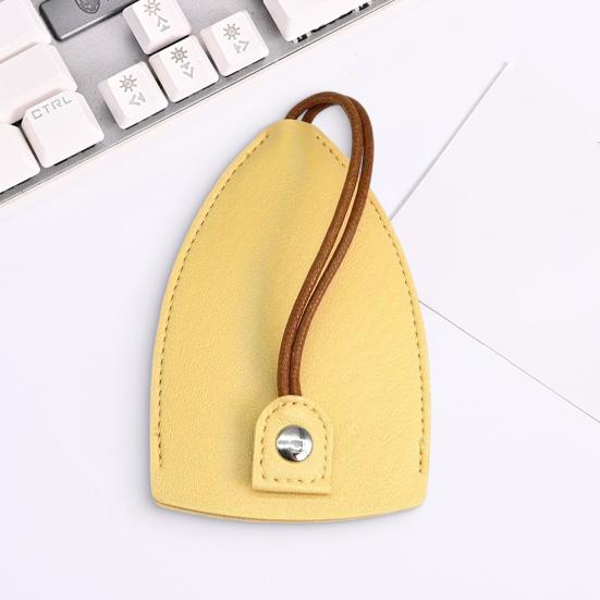Organizador Porta-Chaves de Couro Sintético Retrátil Chaveiro de Carro Bolsa Anti-Perda Capa Portátil para Armazenamento de Chaves Dispositivo de Fecho de Pressão
