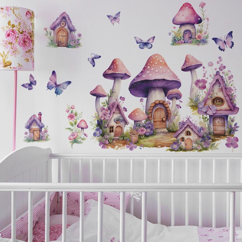 

Green Leaves Bird Cage Wall Stickers for Living room Bedroom Decoration Plants Wall Decals House Interior Wall Decor Wallpaper 30x90cm 2pcs