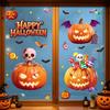 Halloween decoration bat ghost window sticker Halloween party atmosphere layout creative pumpkin lantern static glass sticker