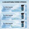 Compact Design Air Cooler Fan Water Mist Atomization Low-Noise Operation Portable Air Conditioner Dual Fan Heads for 5V/2A
