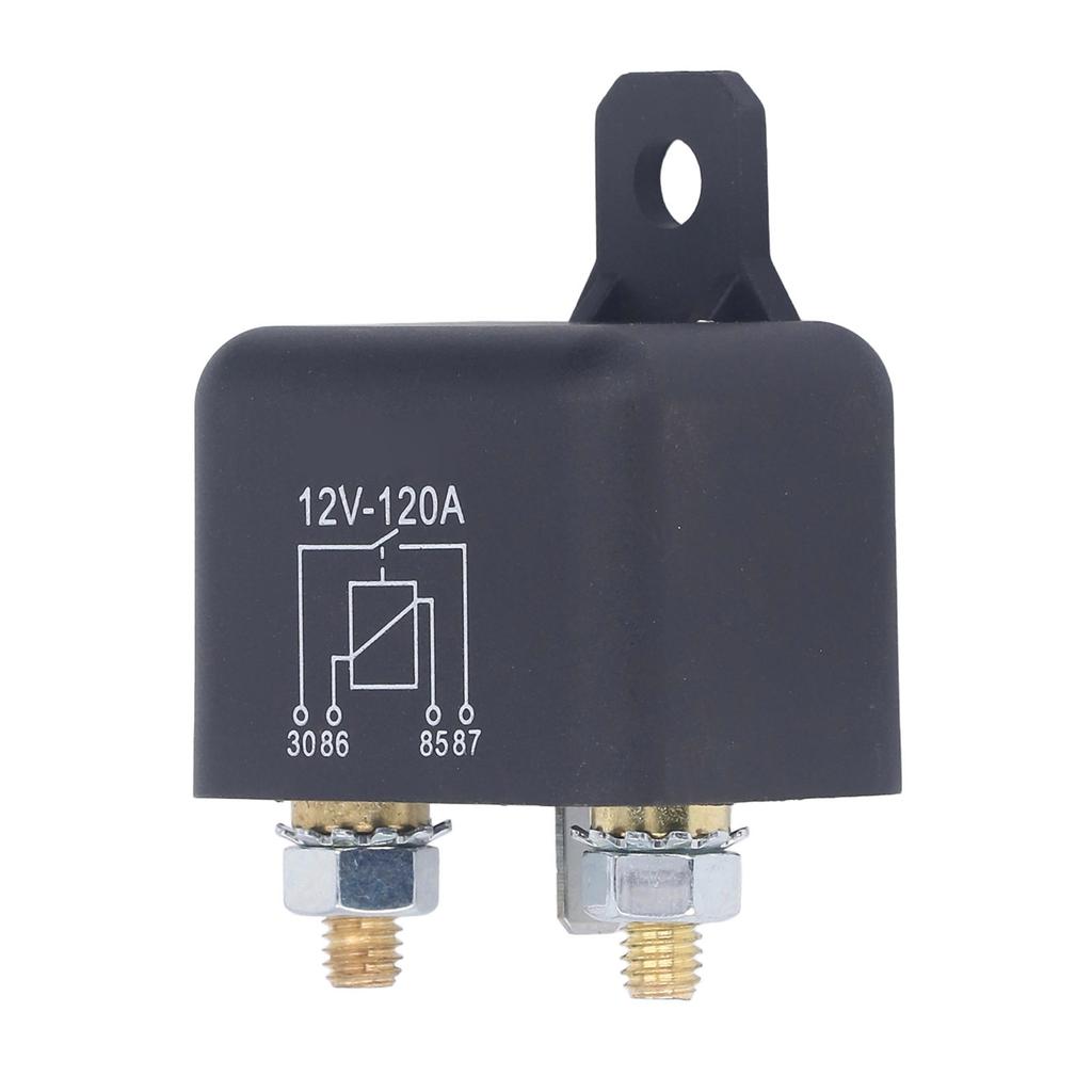Car Starter Relay 2.4W 120A 4 Pin Normally Open Contact Brass Coil High Starting Power Car Relay