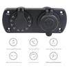 Waterproof Double USB A 4.8A Charging Panel for Vehicles and Boats with Real Time Voltage Display and Safety Functions