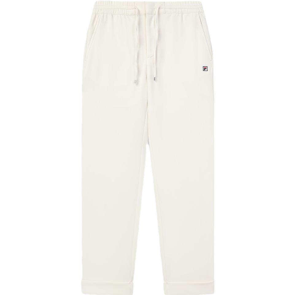 

Fila Тканые длинные брюки Базовые простые деловые Прямые брюки Повседневные брюки Женские брюки Паровой-белый F11W331803F-IV XL