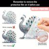Acrylic Peacocks Statue Figurines Table Centerpieces Animal Figurines Sculptures Table Ornament for Home Office Decors
