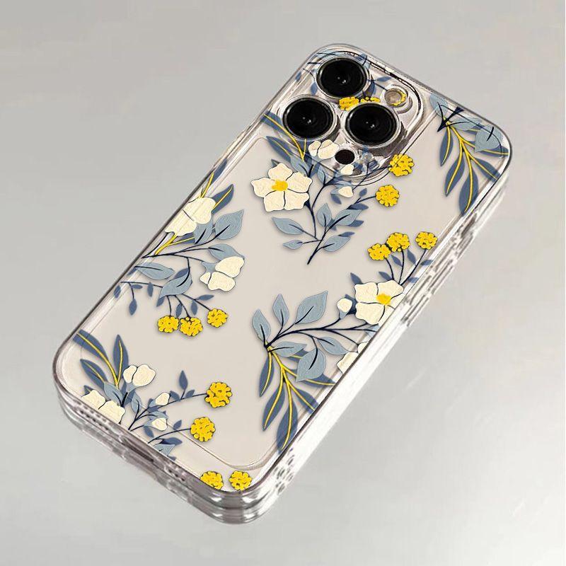 Small Yellow Flower for iPhone17promax Apple 16 Mobile Phone Case 14/13 Fine Hole 15 All-inclusive Ins