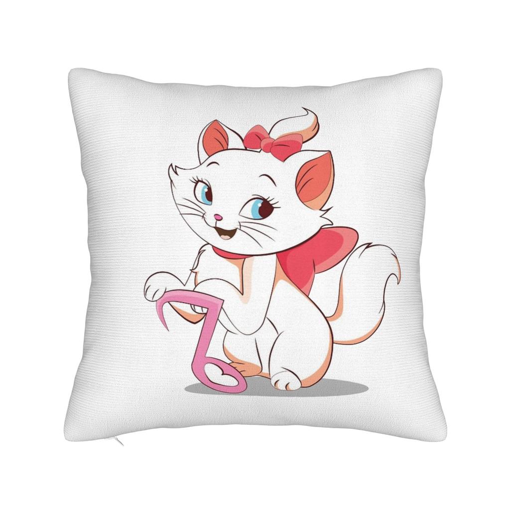 Marie Katze Kissenbezug Polyester Kissenhülle Deko Niedliche Cartoon Katze Sofakissenbezug Zuhause Großhandel 40x40cm