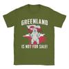 Grönland ist nicht zu verkaufen Liebe Grönland Baumwoll-T-Shirt Für Unisex Sommer Vintage T-Shirts Rundhals Harajuku T-Shirt Übergrößen Oberteile