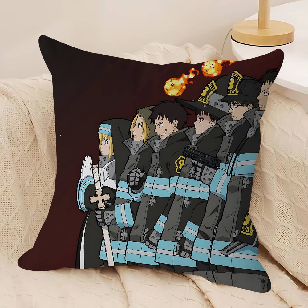 

Anime F-Fire-Force Pillow Anime Pillow Sofa Bed Head Pillow Cover Cushion Cover 45x45 Cm Fashion 12x12Inch