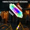 Motorcycle Solar Warning Light Car Rear Collision Prevention Strobe Light Night Electric Vehicle Bicycle Led Tail Flashing Light