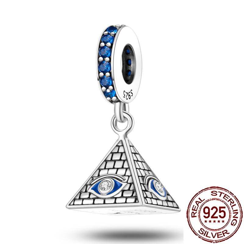 Charms Copper Hamsa Hand All-Seeing Eye Horus Fatima Protection Beads Fit Bracelet Necklace Women Diy Jewelry