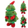 Electric Christmas Tree Plush Toy 8 Songs Continuous Play Glowing Swinging Singing Dancing Cute Elec