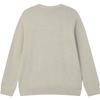 Fila 2023 Winter New Simple Loose Knit Sweater With Monet Print Round Neck Long Sleeve Men Sweater Soft-Khaki Flower-Gray F11M348401F-LK
