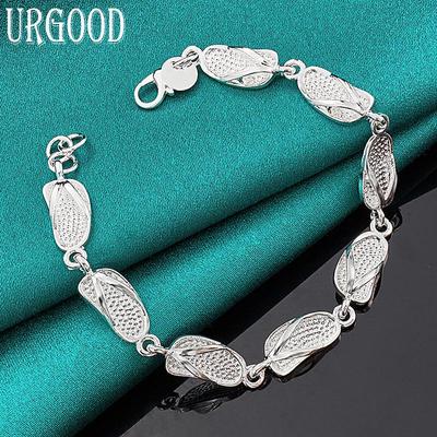 925 Sterling Silver Charm Bracelet Party Gift Fashion Jewelry