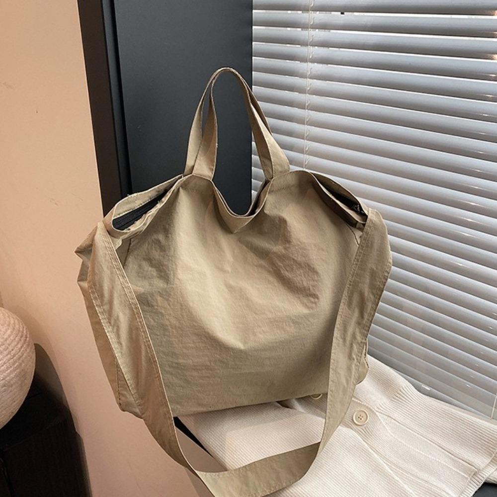 Korean Style Large Capacity Tote Bag Soft Underarm Bag Versatile Shopping Handbag  Travel