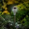 Solar garden lamp 28cm LED cold white light