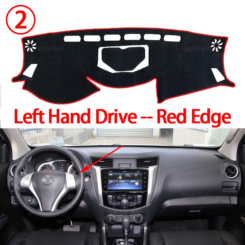Dashboard Cover Protective Pad for Nissan Navara NP300 Frontier D23 2015- Car Accessorie Dash Board Sunshade Anto-UV Carpet