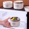 Stainless Steel Food Container Double Layer Soup Bowl Portable Thermal Lunch Box  Office Worker