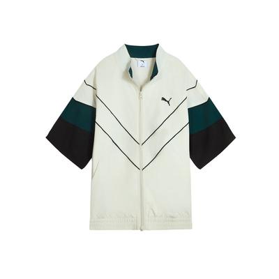 Puma Retro Colorblock Casual Fashion Simple Versatile Short Sleeve Jacket Unisex Jackets 634276-05