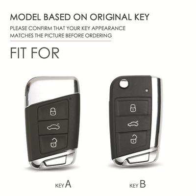 Leather Key Bag Is Suitable for Volkswagen Women's Key Cover.
