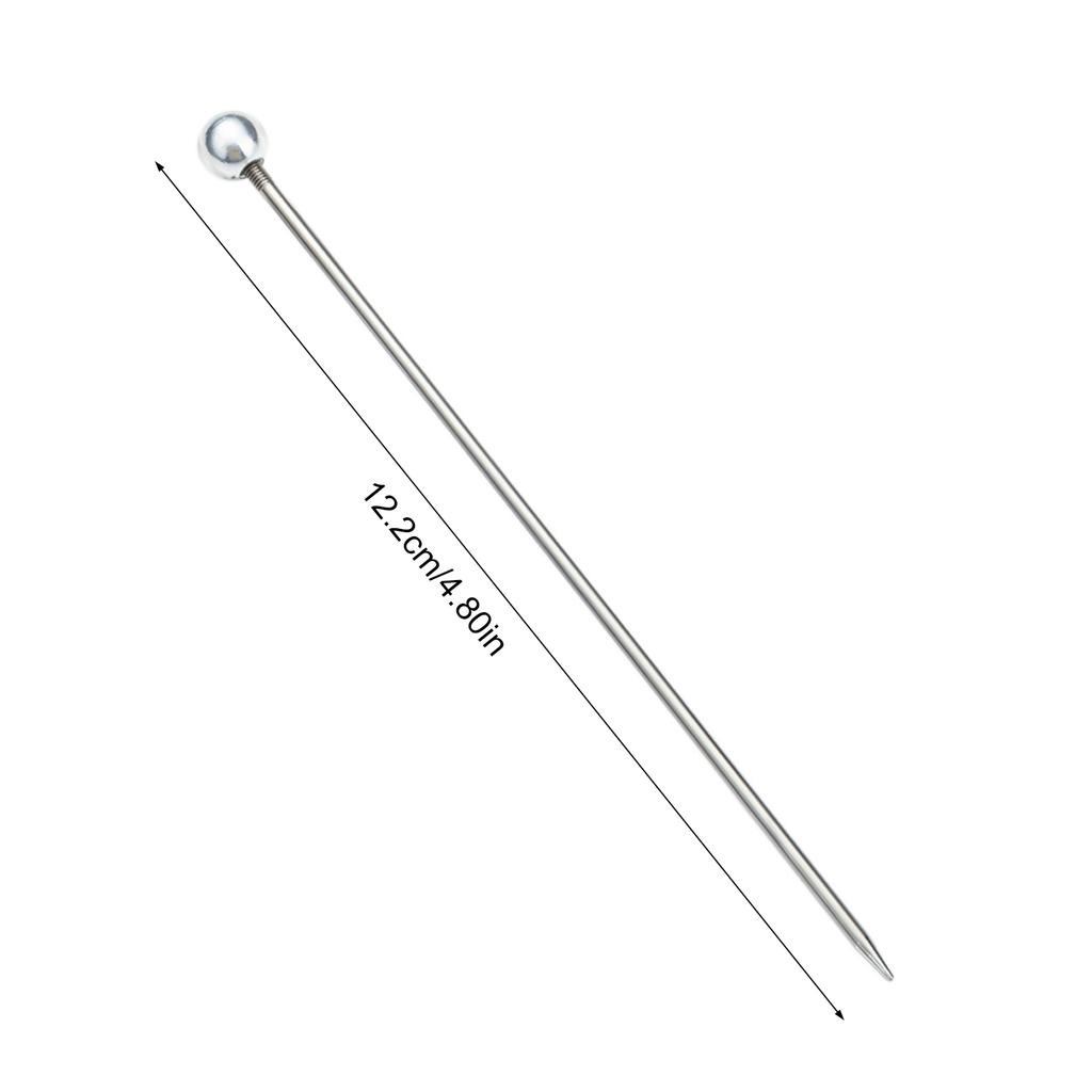 Balení 6 nerezových jehel na testování koláčů, sonda na cupcakes a sušenky, cukrářské příslušenství, kuchyňské pečicí náčiní