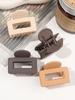 4Pcs Warm Color Hair Claw Clips for Women Girls,1.6" Matte Rectangle Small Hair Jaw Clip for Thick Hair,Hair Accessories Nonslip