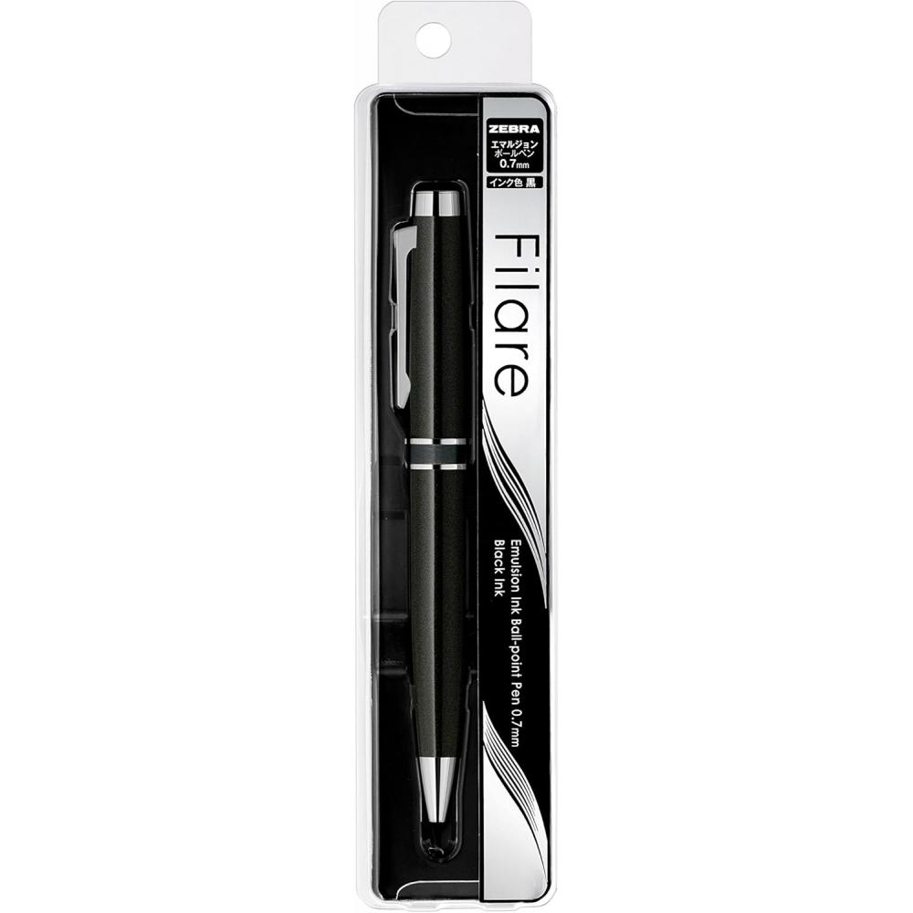 Zebra P Ba68 Bk Oil Based ballPoint Pen Filare 0.7 Black