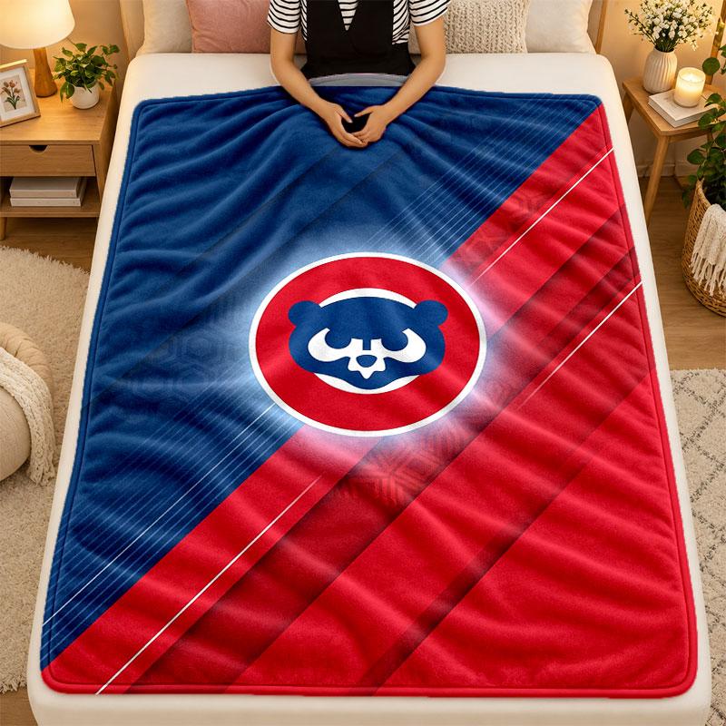 Flannel BlanketChicago Cubs Warm Soft Throw Blanket for Indoor Sofa Bed Living Room Use