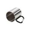 200ML Lightweight Stainless Steel Camping Mug with Carabiner Portable Metal Coffee Mugs for Outdoor Sports Travel Hiking