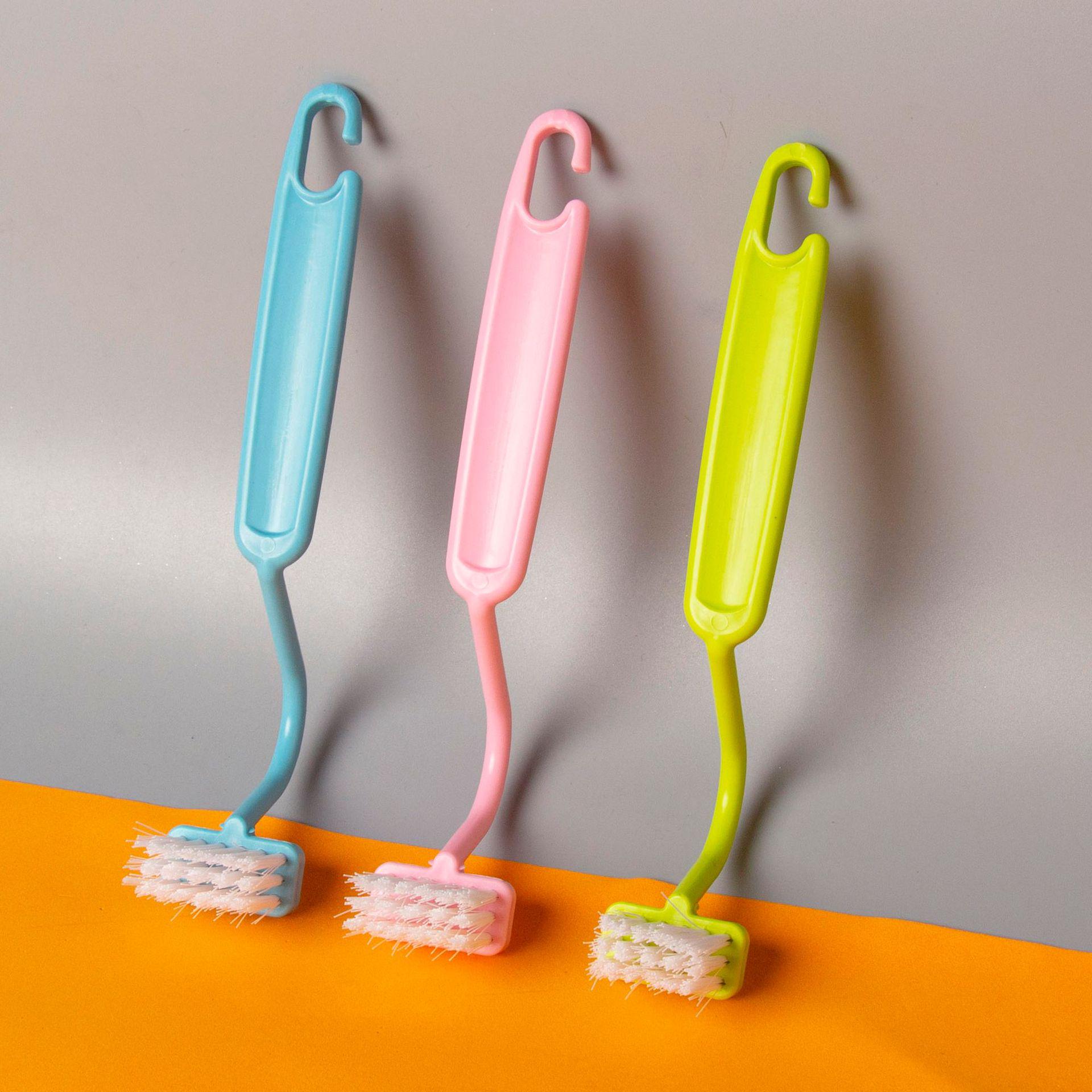 Long Handle Toilet Brush Set with Base - Easy No Dead Corner Cleaning