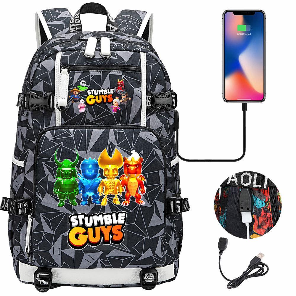 Jungs Rucksack USB Lade Computer Schultasche Business Tasche Wasserdicht Rucksack College Daypack