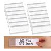10pcs PVC Material Self-adhesive Shelf Label Transparent Classification Label  Retail Display